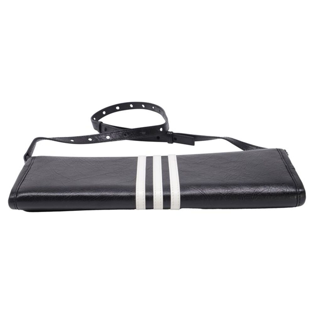 Balenciaga x Adidas Wallet On Strap in Black Leather - Picture 7 of 12